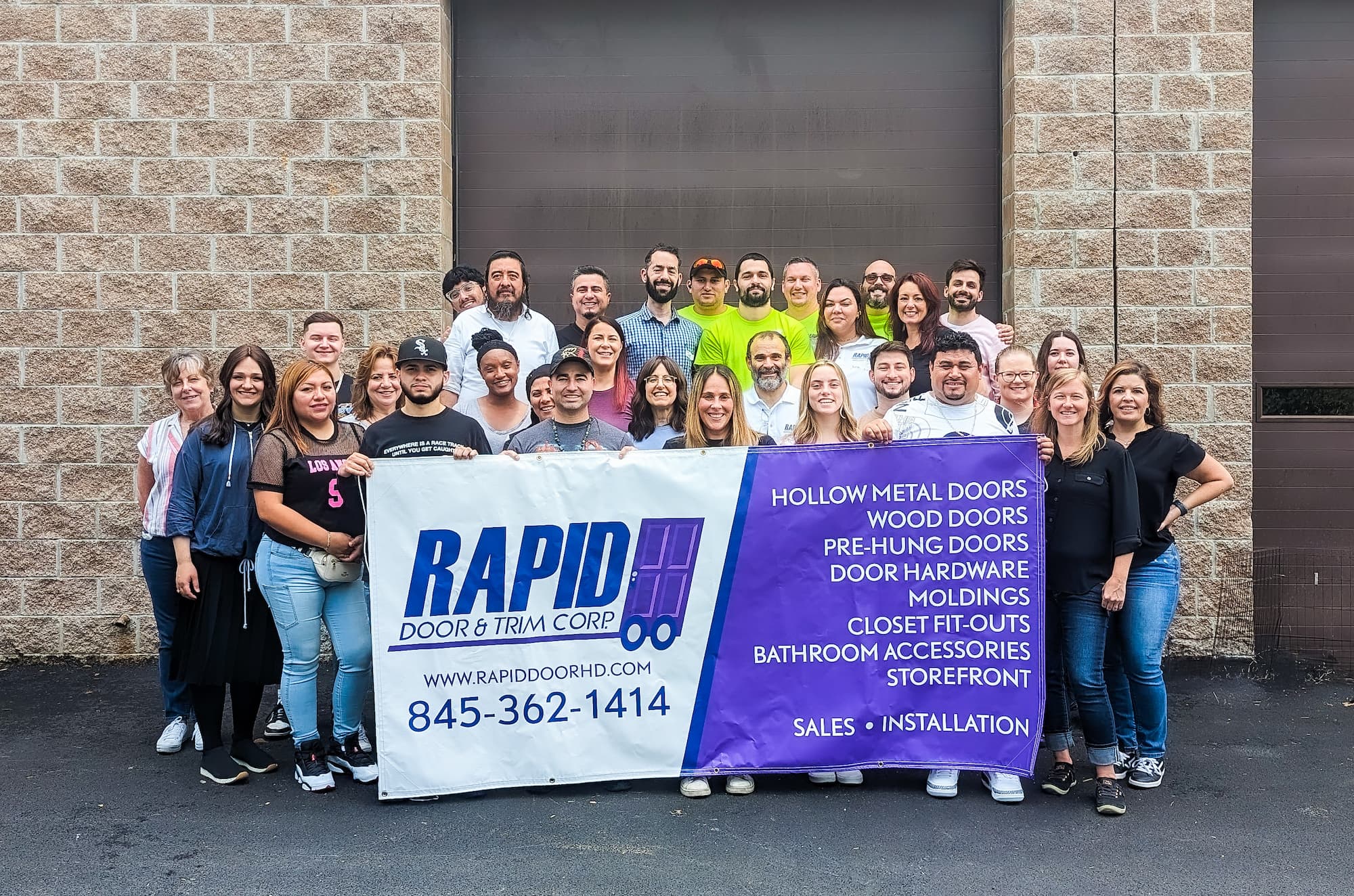 Compressed_1.29.26 Staff Photo 2023 (1) Rapid Door & Trim Team 2023